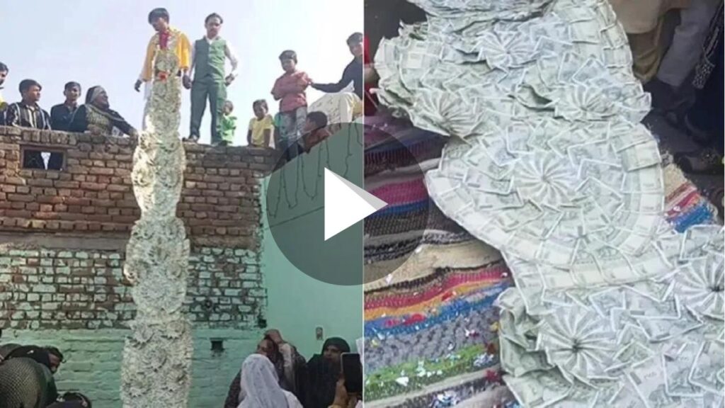 युवक ने पहनी 20 लाख रुपये की माला, लगी लोगों की भीड़, देखें वायरल वीडियो